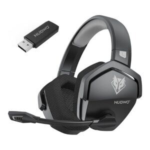 Wireless Gaming Headset with Mic for PS5/PS4/PC – Gray, 100-Hour Battery - New